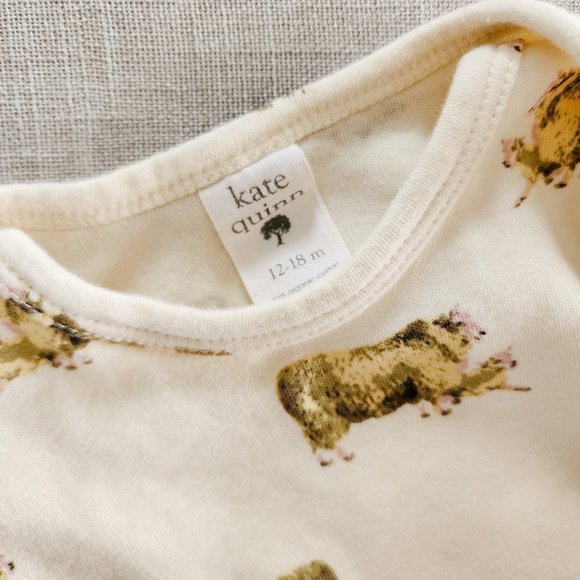 Kate Quinn Sheep Set Swaddle, Bodysuit, Panda Pants and Hat - Picture 6 of 16